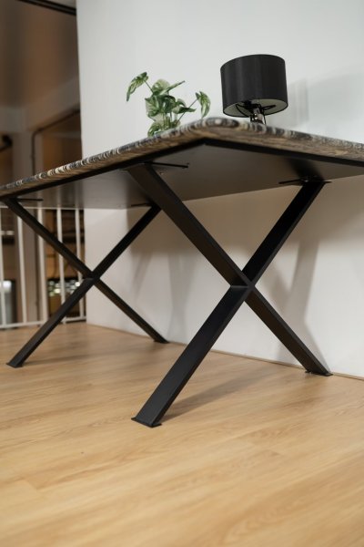 ALTAL Dining Table โต๊ะอาหาร ท็อปหินอ่อน ขาเหล็กสีดำ