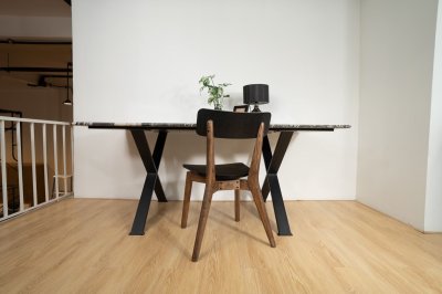 ALTAL Dining Table โต๊ะอาหาร ท็อปหินอ่อน ขาเหล็กสีดำ