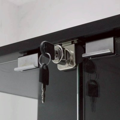 ตู้โชว์กระจก Fay 4 ชั้น พร้อมกุญแจ | ตู้โชว์มินิมอล หรู ปลอดภัย