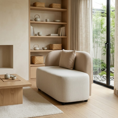 Lumi Sofa โซฟาทรงโค้งดีไซน์โมเดิร์น เรียบหรู ดูอบอุ่น
