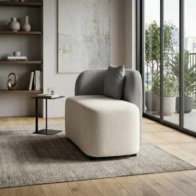 Lumi Sofa โซฟาทรงโค้งดีไซน์โมเดิร์น เรียบหรู ดูอบอุ่น