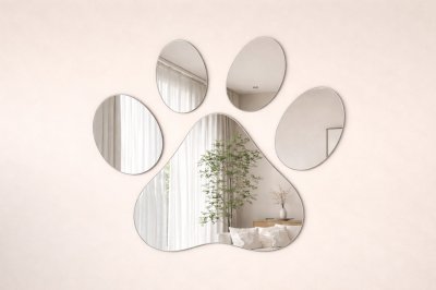 Paw Mirror – กระจกเงารูปเท้าหมา สไตล์มินิมอล
