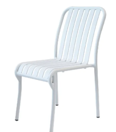 เก้าอี้สนาม รุ่น Linear Outdoor Armchair สีขาว