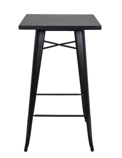 Titan  โต๊ะบาร์ดีไซน์โมเดิร์น สีดำเรียบหรู โครงเหล็กแข็งแรงโต๊ะ1เก้าอี้2