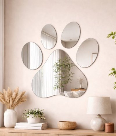 Paw Mirror – กระจกเงารูปเท้าหมา สไตล์มินิมอล