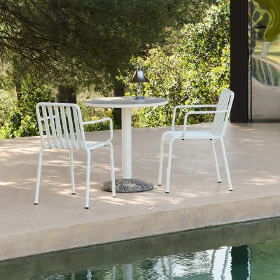 เก้าอี้สนาม รุ่น Linear Outdoor Armchair สีขาว