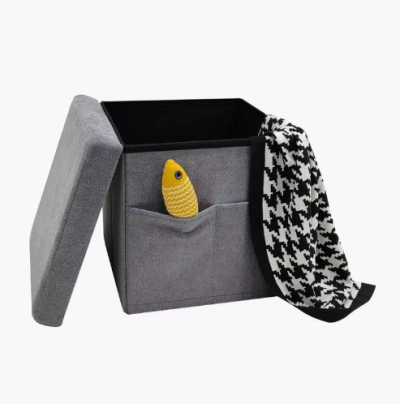 Stool Box เก้าอี้สตูล โครงไม้ ดีไซน์ทันสมัย ทรงสี่เหลี่ยม มีช่องเก็บของในตัว