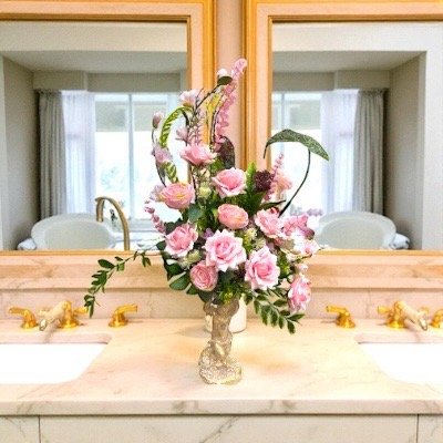 แจกันดอกไม้ประดิษฐ์ จัดสำเร็จ