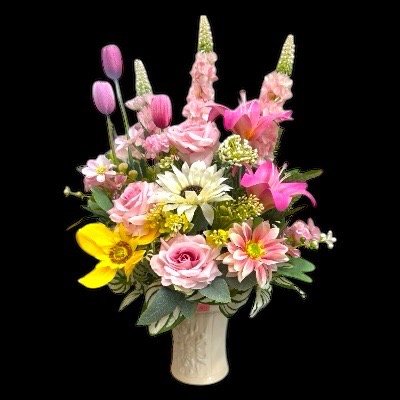 แจกันดอกไม้ประดิษฐ์ จัดสำเร็จ