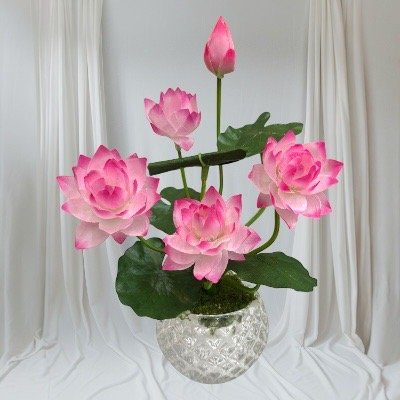 แจกันดอกไม้ประดิษฐ์ จัดสำเร็จ