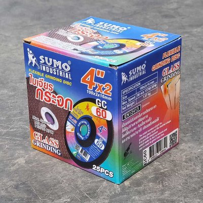 ใบเจียรกระจก 4” (บาง) 100x2mm. GC60 SUMO