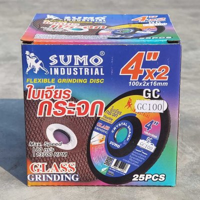 ใบเจียรกระจก 4” (บาง) 100x2mm. GC100 SUMO