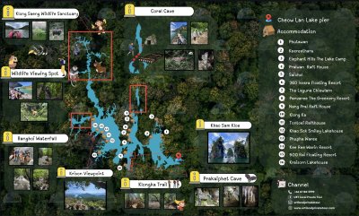 Cheow Lan Lake Map
