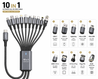 G-On Omni-Channel Charger Ultra Slim 9 Tails