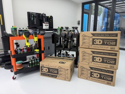 รถเข็นจัดเก็บอุปกรณ์คาร์แคร์ คาร์ดีเทลลิ่ง 3D T02