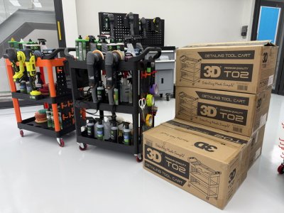 รถเข็นจัดเก็บอุปกรณ์คาร์แคร์ คาร์ดีเทลลิ่ง 3D T02