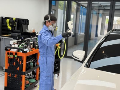 รถเข็นจัดเก็บอุปกรณ์ รถเข็นคาร์แคร์ 3D T02 น้ำยาขัดสีรถ 3D เคลือบแก้ว เครื่องขัดสีรถ