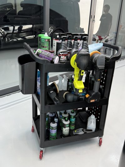 รถเข็นจัดเก็บอุปกรณ์ รถเข็นคาร์แคร์ 3D T02 น้ำยาขัดสีรถ 3D เคลือบแก้ว เครื่องขัดสีรถ