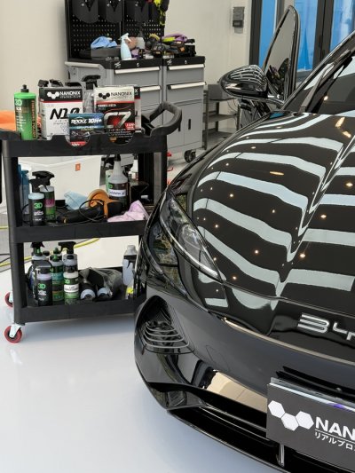 รถเข็นจัดเก็บอุปกรณ์ รถเข็นคาร์แคร์ 3D T02 น้ำยาขัดสีรถ 3D เคลือบแก้ว เครื่องขัดสีรถ