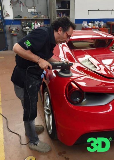 Ferrari F8 Tributo detailing by 3D Car Care in Miami USA