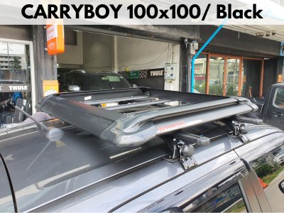 ตะแกรงใส่ของบนหลังคา CARRYBOY Roofrack รุ่น CB535N Black Color 100x100 cm