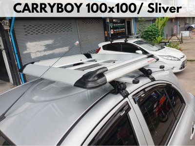 แร็คเก็บสัมภาระบนหลังคา CARRYBOY Roofrack รุ่น CB535N Sliver Color 100x100 cm