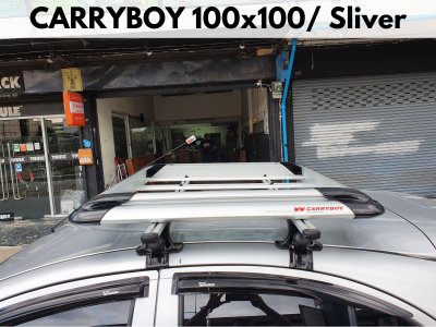 ที่วางของบนหลังคา CARRYBOY Roofrack รุ่น CB535N Sliver Color 100x100 cm