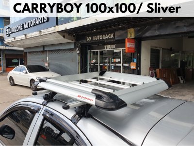 แร็คใส่สัมภาระบนหลังคา CARRYBOY Roofrack รุ่น CB535N Sliver Color 100x100 cm