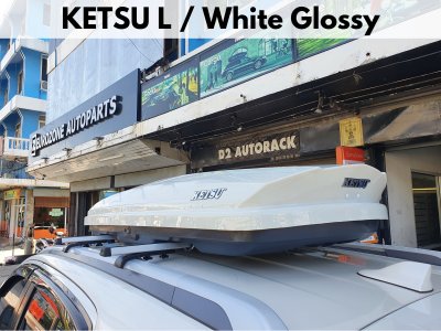 กล่องบนหลังคารถ KETSU RoofBox L Glossy