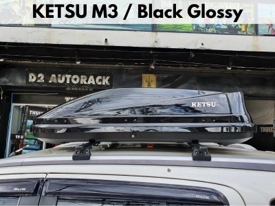 กล่องเก็บของบนหลังคา KETSU Roofbox รุ่น M3 Glossy