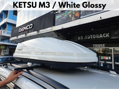 กล่องบรรทุกสัมภาระบนหลังคา KETSU Roofbox รุ่น M3 Glossy