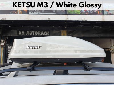 กล่องติดหลังคารถ KETSU Roofbox รุ่น M3 Glossy