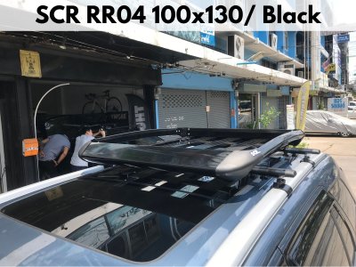 ตะแกรงบนหลังคา SCR Roofrack รุ่น RR04 Black Color 100x130 cm