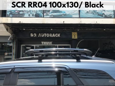 ถาดใส่ของบนหลังคา SCR Roofrack รุ่น RR04 Black Color 100x130 cm