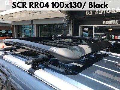 ที่เก็บของบนหลังคา SCR Roofrack รุ่น RR04 Black Color 100x130 cm