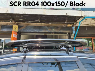 ถาดวางของบนหลังคา SCR Roofrack รุ่น RR04 Black Color 100x150 cm