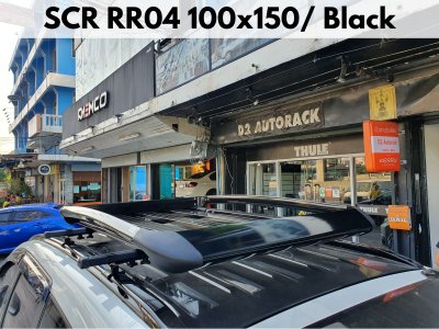 ที่ใส่ของบนหลังคารถ SCR Roofrack รุ่น RR04 Black Color 100x150 cm