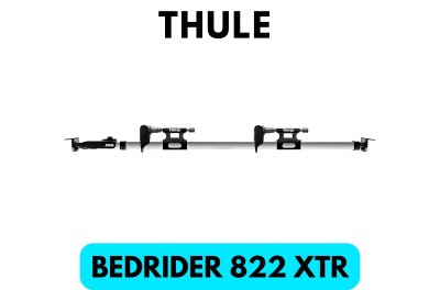 แร็คจักรยานในกระบะ THULE Bedrider 822 XTR สำหรับบรรทุกจักยาน 2 คัน แร็ควางจักรยานแบบถอดล้อหน้า จับขาตะเกียบ