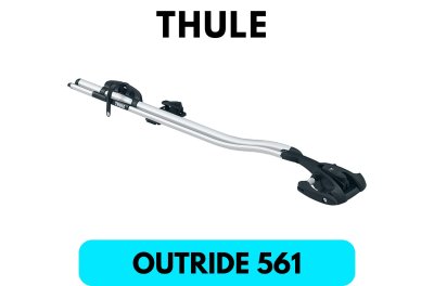 แร็คจักรยานบนหลังคา THULE รุ่น Outride 561 สำหรับบรรทุกจักยาน 1 คัน แร็ควางจักรยานบนหลังคาแบบถอดล้อหน้า จับขาตะเกียบ