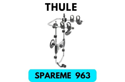 แร็คจักรยานท้ายรถ THULE SpareMe 963 สำหรับบรรทุกจักยาน 2 คัน แร็คจักรยานหลังคารถ สามารถยึดกับตัวจักรยานได้ทุกยี่ห้อ