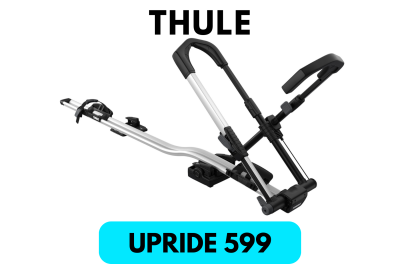 แร็คจักรยานบนหลังคา THULE รุ่น UpRide 599 สำหรับบรรทุกจักยาน 1 คัน แร็ควางจักรยานบนหลังคาแบบไม่ถอดล้อหน้า จับตรงล้อจักรยาน 