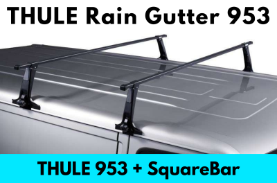 แร็คหลังคา THULE รุ่น Rain Gutter 953 แร็คหลังคามือสอง ทูเล่ roofrackbar ติดหลังคารถยนต์ ติดตั้ง ได้กับรถทุกรุ่น