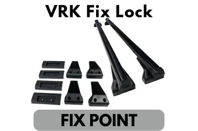 แร็คหลังคา VRK รุ่น Fix Lock FixPoint แร็คหลังคามือสอง วีอาร์เค roofrackbar ติดหลังคารถยนต์ ติดตั้ง ได้กับรถทุกรุ่น