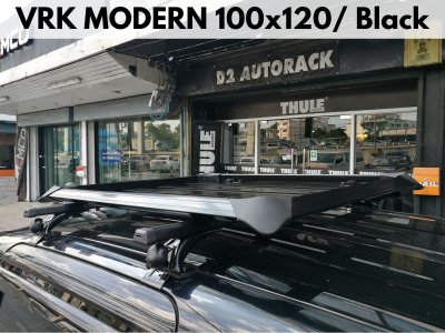 ถาดวางของบนหลังคา VRK Roofrack รุ่น Modern Black Color 100x120 cm