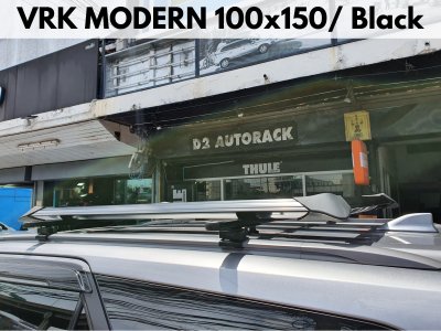 ตะแกรงใส่ของบนหลังคา VRK Roofrack รุ่น Modern Black Color 100x150 cm