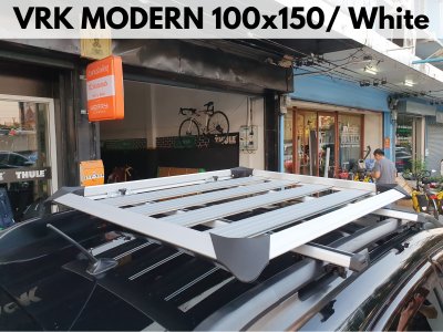 ถาดใส่ของบนหลังคา VRK Roofrack รุ่น Modern White Color 100x150 cm