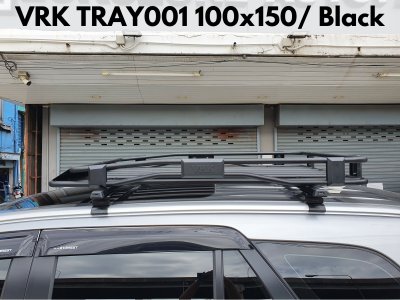 แร็คหลังคามือสอง VRK RoofRack รุ่น TRAY001 Black Color 100x150 cm