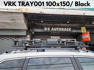 ขาจับแร็คหลังคา VRK RoofRack รุ่น TRAY001 Black Color 100x150 cm