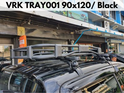 ตะแกรงใส่ของบนหลังคา VRK Roofrack รุ่น TRAY001 Black Color 90x120 cm