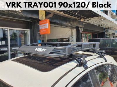 แร็คหลังคาใส่ของ VRK Roofrack รุ่น TRAY001 Black Color 90x120 cm